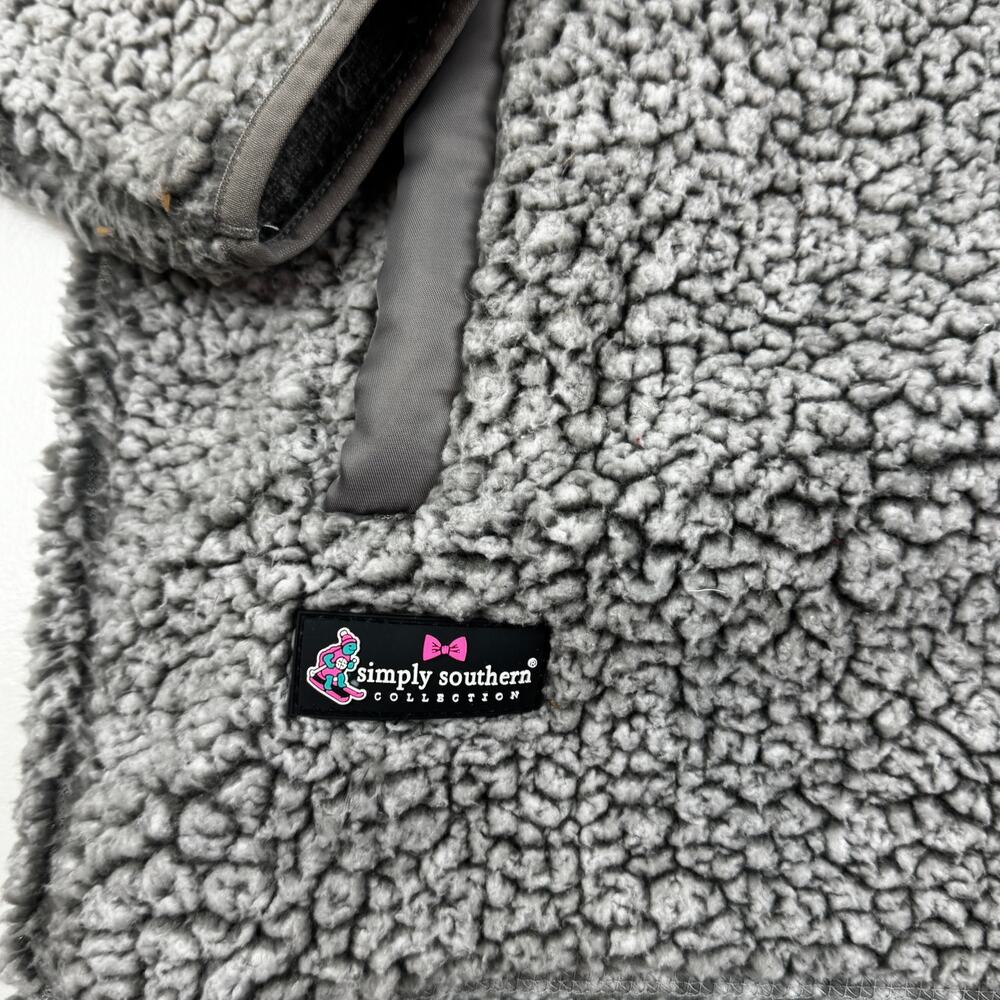 Simply Southern Plush Fleece Aztec Southwestern Cozy Pullover Women's Size M - Picture 4 of 6